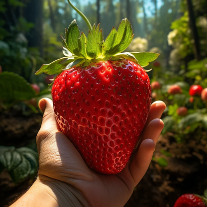 🍓Cream Giant Strawberry Seeds -- Various shapes & Natural juices🥤-Clearance sale