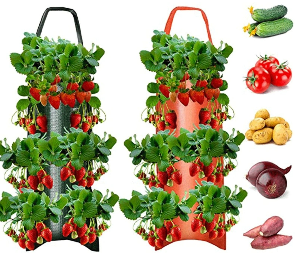 Hanging Strawberry Flowerpot Bag