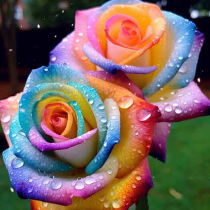 🌈🌈Gradient Rainbow Rose Seeds