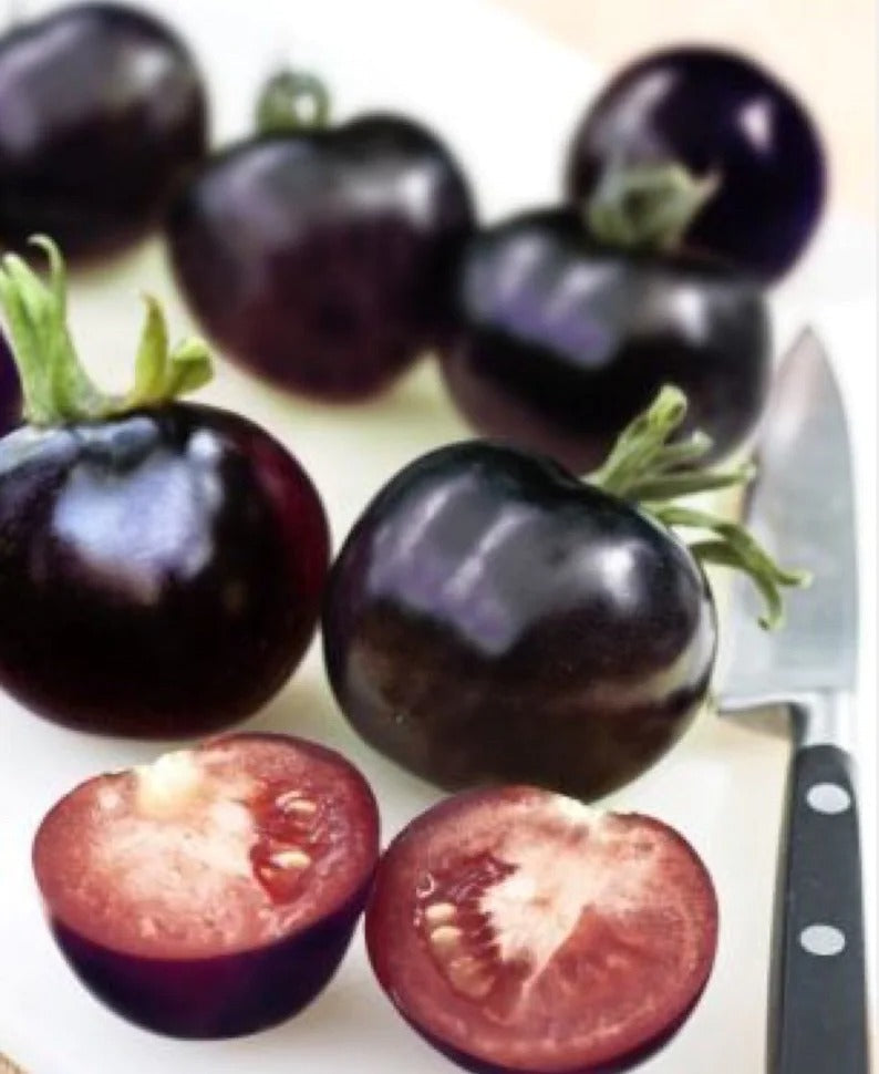 50/100 Organic Indigo Rose Tomato Seeds, Heirloom, Non-GMO, Solanum Lycopersicum