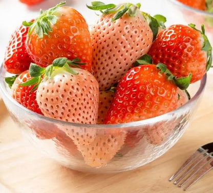 🍓Cream Giant Strawberry Seeds -- Various shapes & Natural juices🥤-Clearance sale